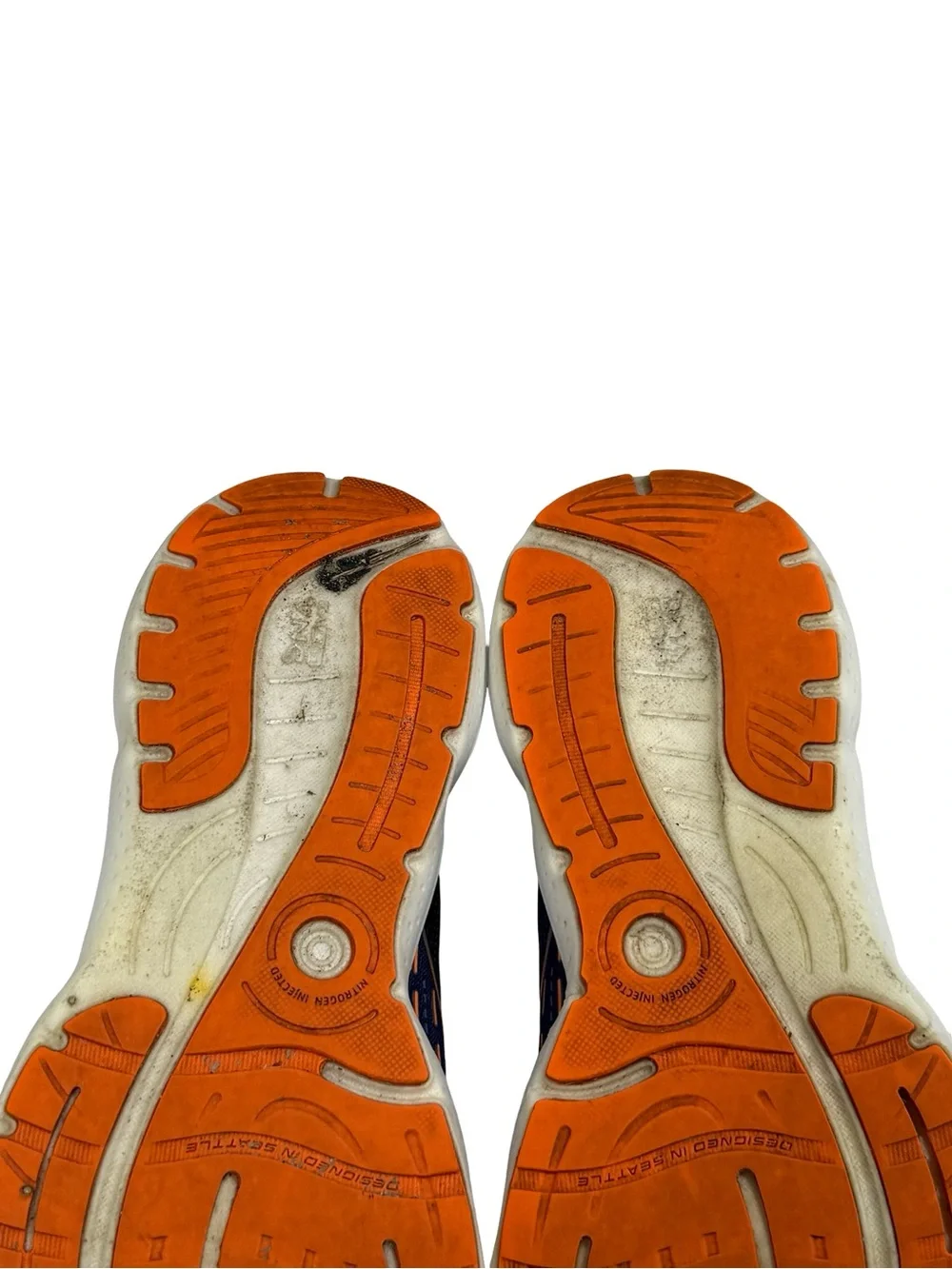 Brooks Glycerin 20 Mens 10 D Blue Orange Cushioned Running Shoes 1103821D444